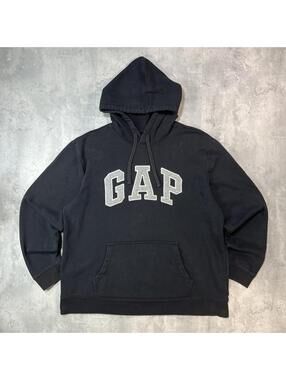 Y2K Black GAP Grunge Baggy Skater Hoodie